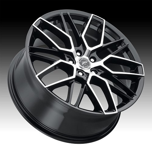 Platinum 460U Atonement Machined Gloss Black Custom Wheels Rims 2